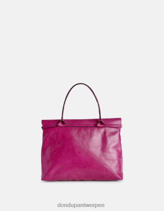 accessoires DONDUP glanzende leren tas orchidee vrouwen 4X00H485
