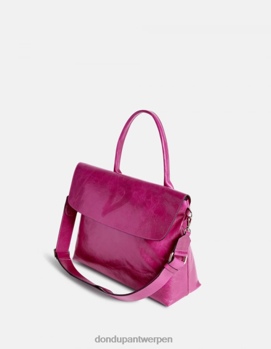 accessoires DONDUP glanzende leren tas orchidee vrouwen 4X00H485