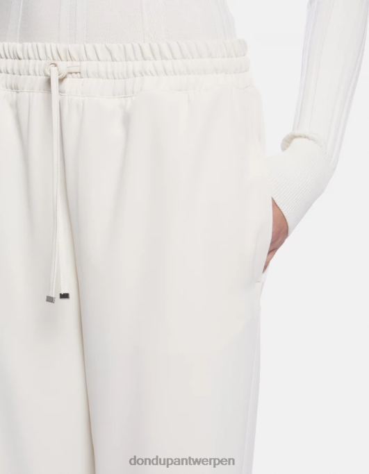 kleding DONDUP Marisol Gabardine-joggingbroek ezel vrouwen 4X00H152