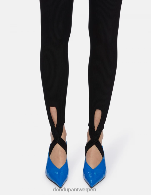 kleding DONDUP Amy jersey legging zwart vrouwen 4X00H144