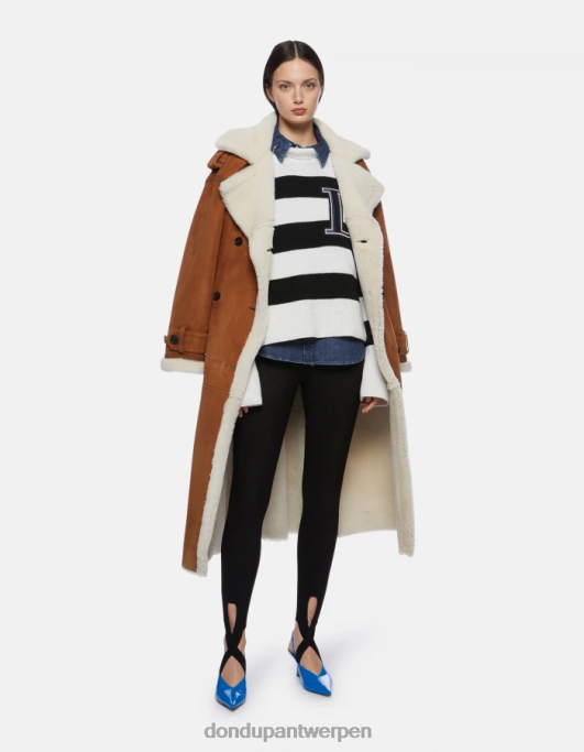 kleding DONDUP Amy jersey legging zwart vrouwen 4X00H144