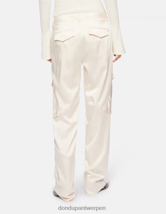 kleding DONDUP Camila losvallende satijnen broek ezel vrouwen 4X00H198