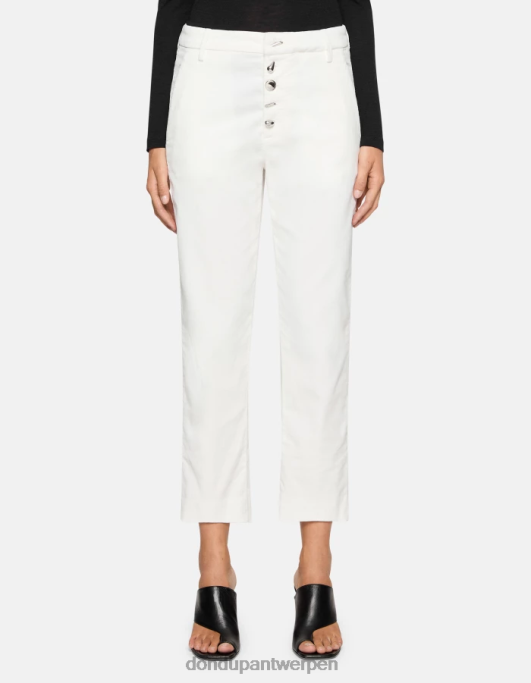 kleding DONDUP nima losvallende fluwelen broek ezel vrouwen 4X00H135