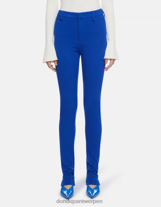 kleding DONDUP suzi super skinny jersey broek koningsblauw vrouwen 4X00H161