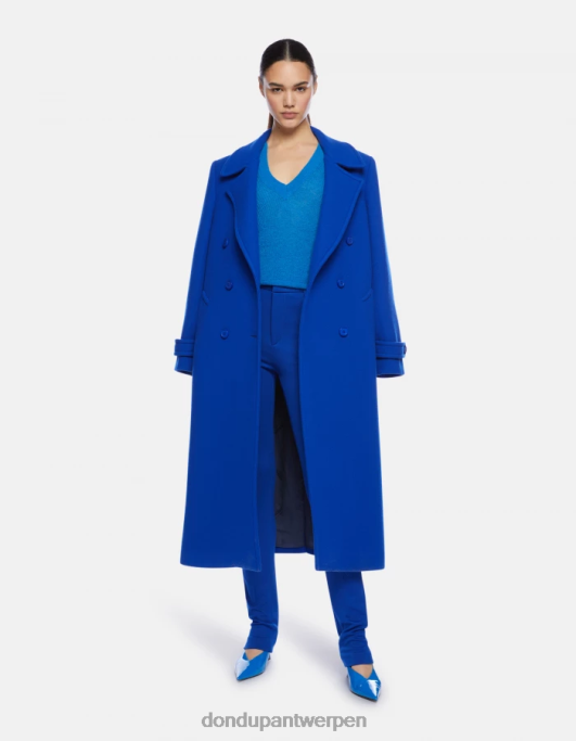 kleding DONDUP suzi super skinny jersey broek koningsblauw vrouwen 4X00H161