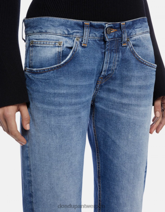 kleding DONDUP Betty bootcut stijve denimjeans blauw vrouwen 4X00H89