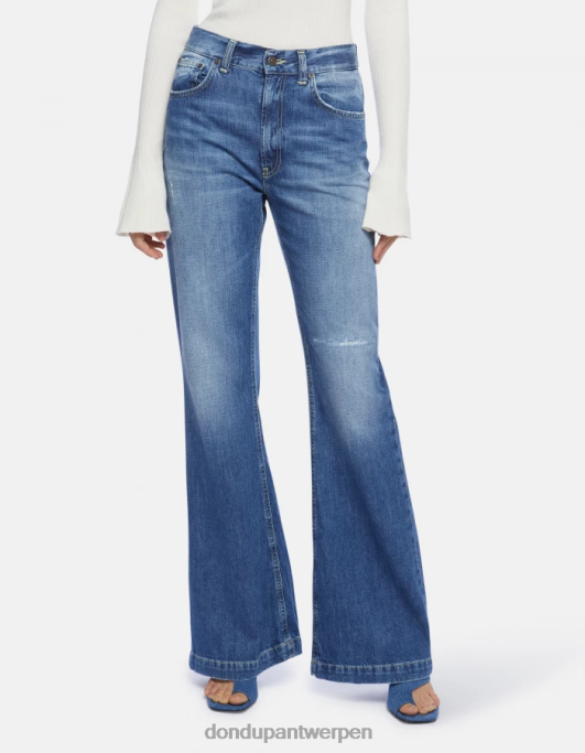 kleding DONDUP Olivia bootcut stijve denimjeans blauw vrouwen 4X00H94