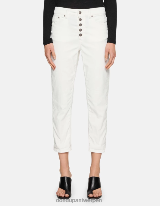 kleding DONDUP koons losvallende fluwelen broek ezel vrouwen 4X00H71