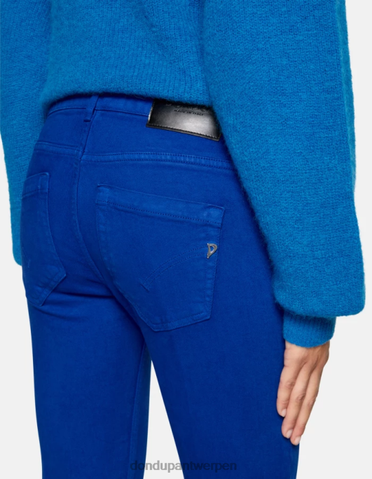 kleding DONDUP Monroe skinny-fit jeans van stretch bull-denim koningsblauw vrouwen 4X00H25