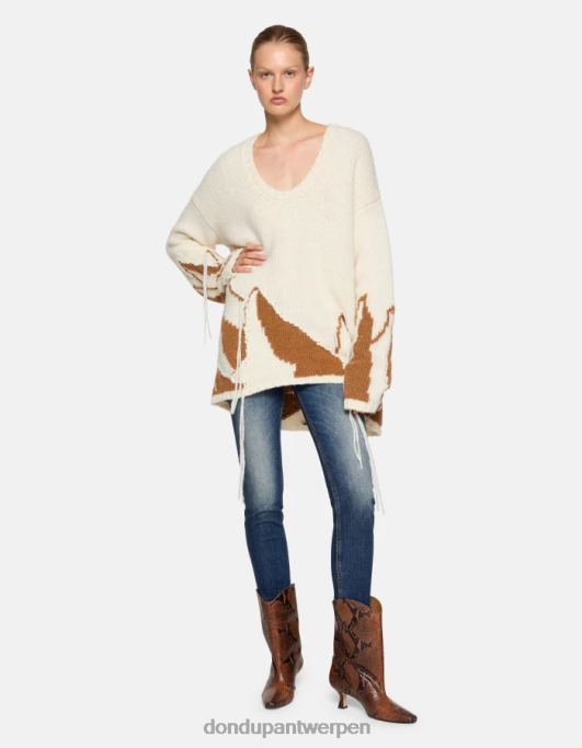 kleding DONDUP Monroe skinny jeans van stretchdenim blauw vrouwen 4X00H77