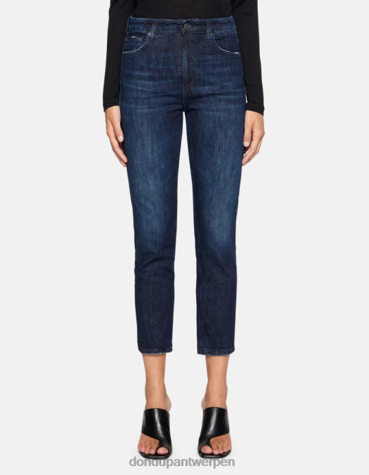 kleding DONDUP Cindy regular-fit stretchdenimjeans blauw vrouwen 4X00H9