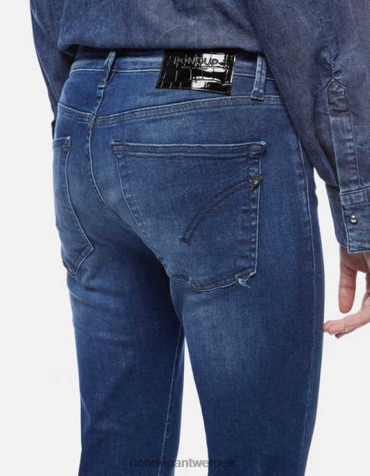 kleding DONDUP Iris superskinny jeans van stretchdenim blauw vrouwen 4X00H60