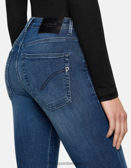 kleding DONDUP Iris superskinny jeans van stretchdenim blauw vrouwen 4X00H68