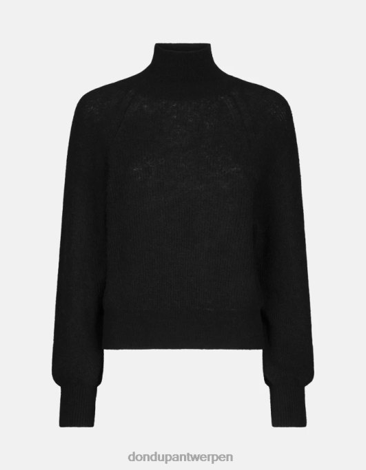 kleding DONDUP Mohair trui met regular-fit en polokraag zwart vrouwen 4X00H303
