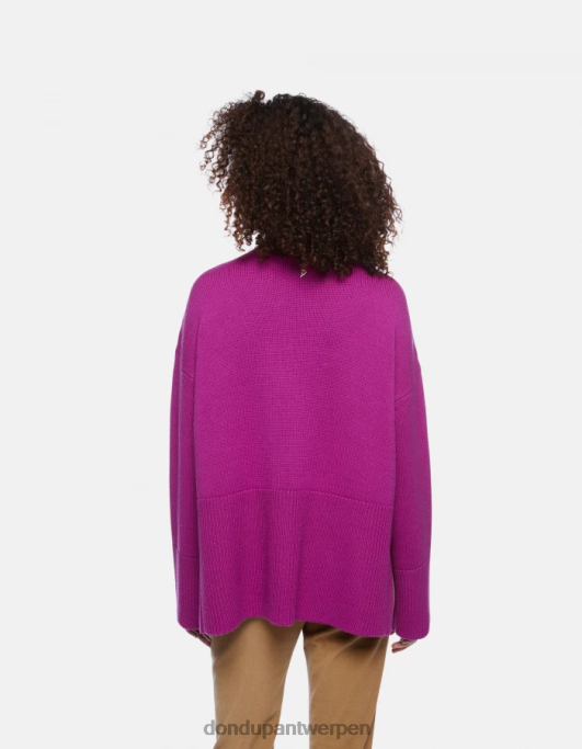 kleding DONDUP Oversized wollen trui met col barbabietola vrouwen 4X00H296