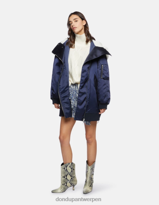 kleding DONDUP extra grote wollen poncho ezel vrouwen 4X00H310