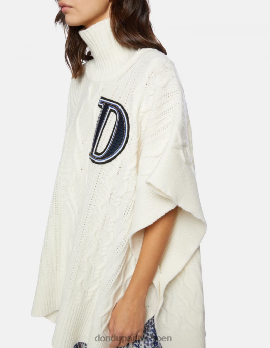 kleding DONDUP extra grote wollen poncho ezel vrouwen 4X00H328