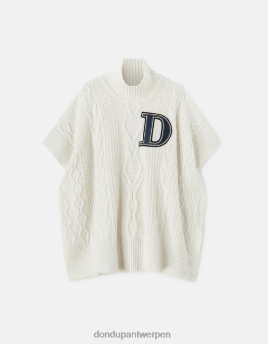 kleding DONDUP extra grote wollen poncho ezel vrouwen 4X00H328