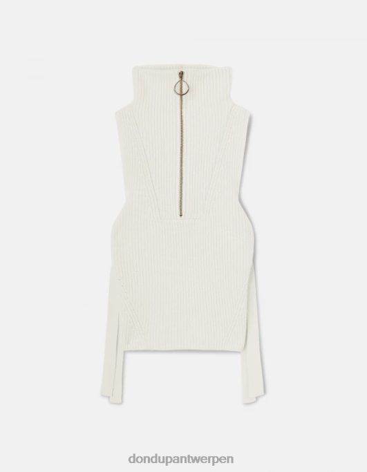 kleding DONDUP regular-fit wollen vest albast vrouwen 4X00H311