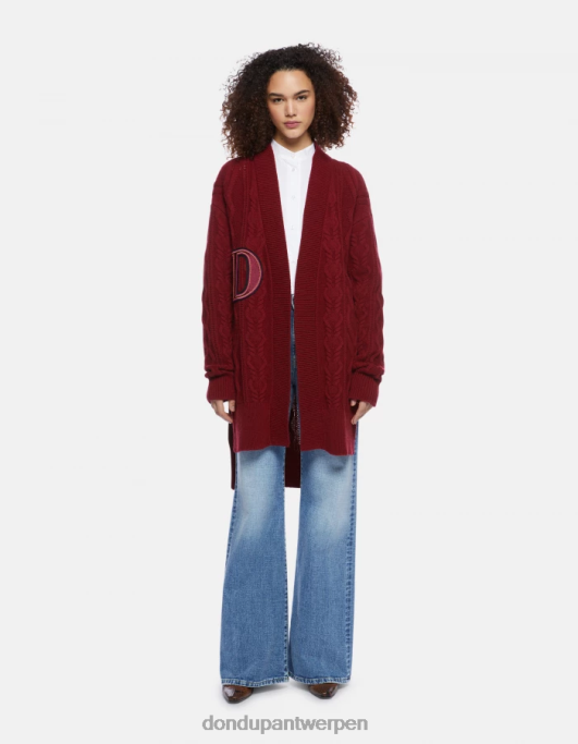 kleding DONDUP regular-fit wollen vest barbabietola vrouwen 4X00H330