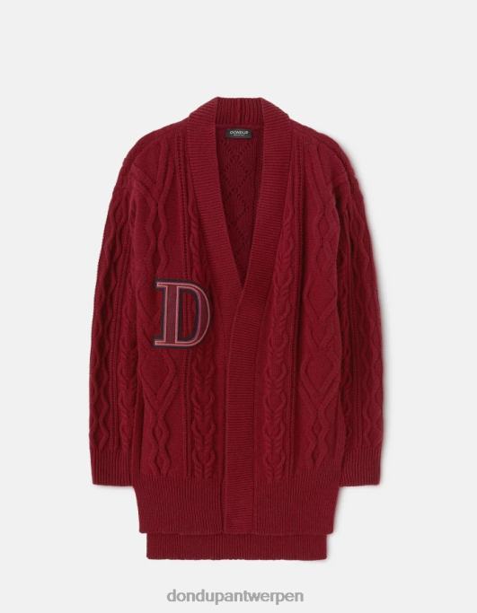 kleding DONDUP regular-fit wollen vest barbabietola vrouwen 4X00H330