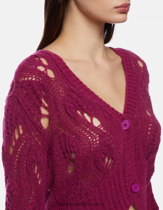 kleding DONDUP slim-fit wollen vest barbabietola vrouwen 4X00H314