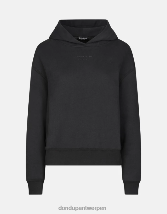 kleding DONDUP Regular-fit hoodie zwart vrouwen 4X00H424