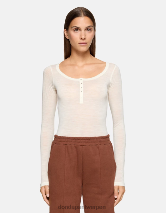 kleding DONDUP Slim-fit wollen henley-top ezel vrouwen 4X00H431