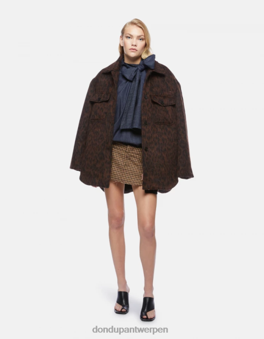 kleding DONDUP denim overhemd met normale pasvorm blauw vrouwen 4X00H258