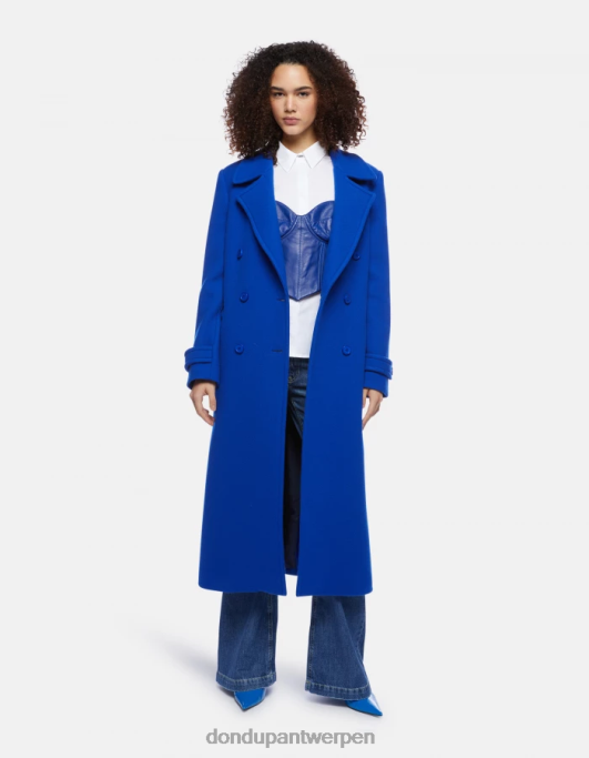 kleding DONDUP slim-fit overhemd van poplin wit vrouwen 4X00H245