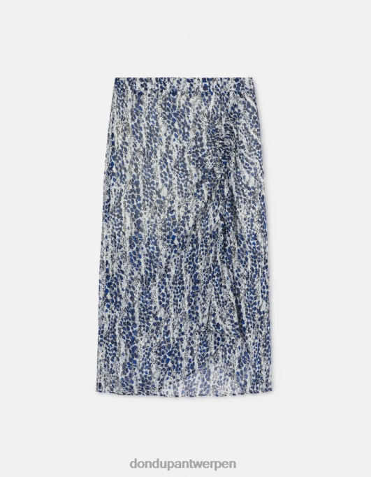 kleding DONDUP midi-georgetterok ezel vrouwen 4X00H401