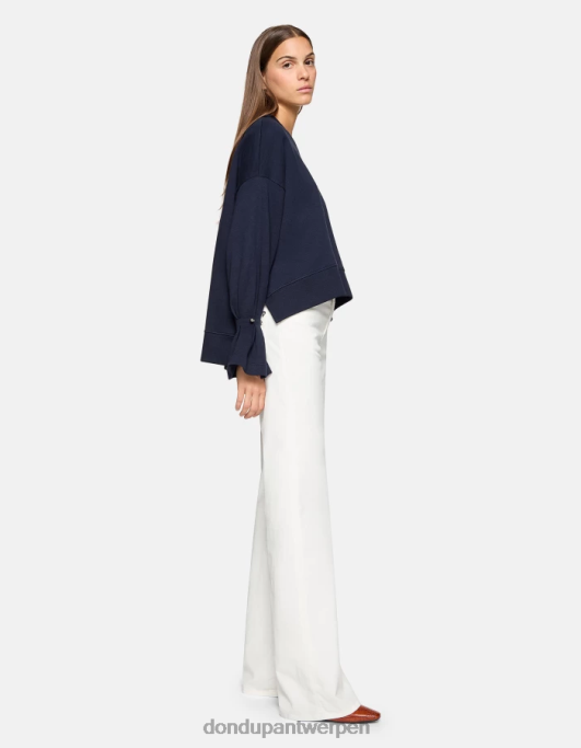 kleding DONDUP Regular-fit sweatshirt met ronde hals marineblauw vrouwen 4X00H426