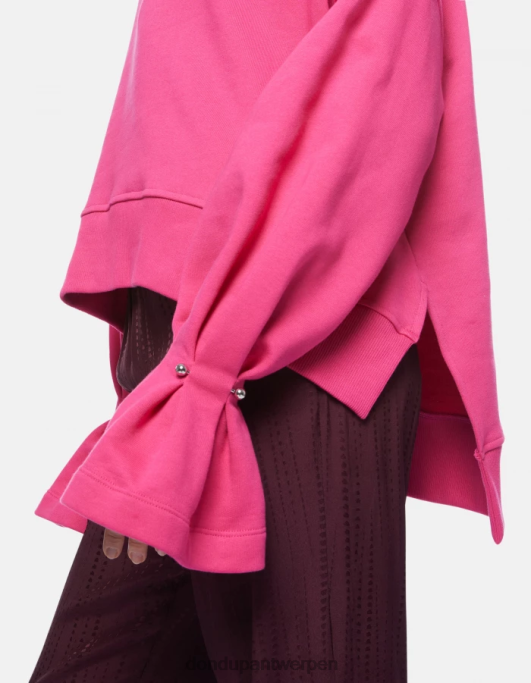 kleding DONDUP Regular-fit sweatshirt met ronde hals orchidee vrouwen 4X00H427
