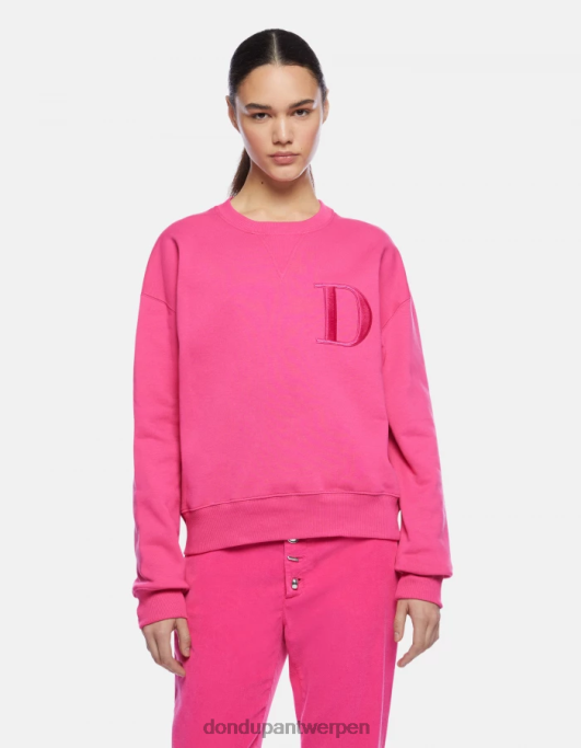 kleding DONDUP Regular-fit sweatshirt met ronde hals orchidee vrouwen 4X00H434