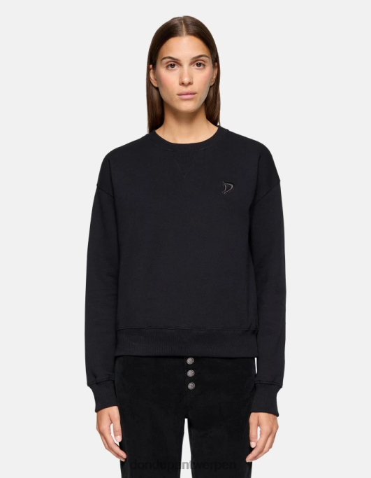kleding DONDUP Regular-fit sweatshirt met ronde hals zwart vrouwen 4X00H422