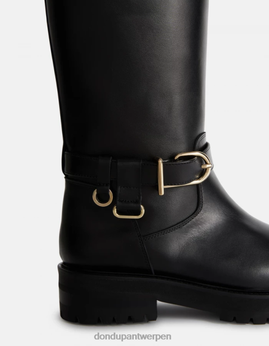 schoenen DONDUP Bikerlaarzen van nappakalfsleer zwart vrouwen 4X00H454