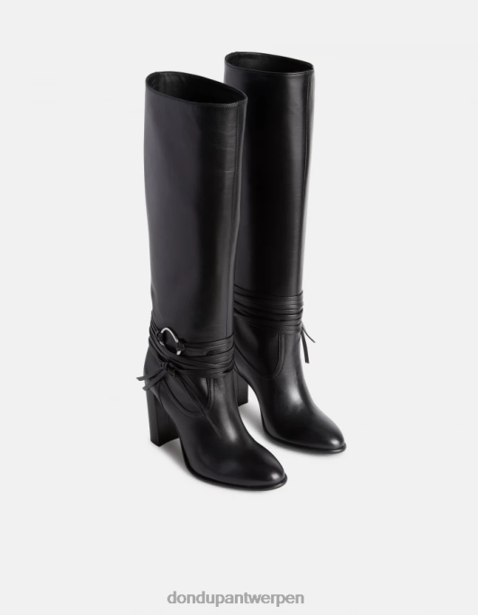 schoenen DONDUP laarzen van lamsleer zwart vrouwen 4X00H506