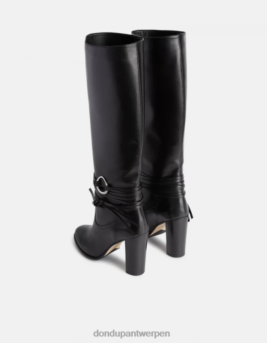 schoenen DONDUP laarzen van lamsleer zwart vrouwen 4X00H506