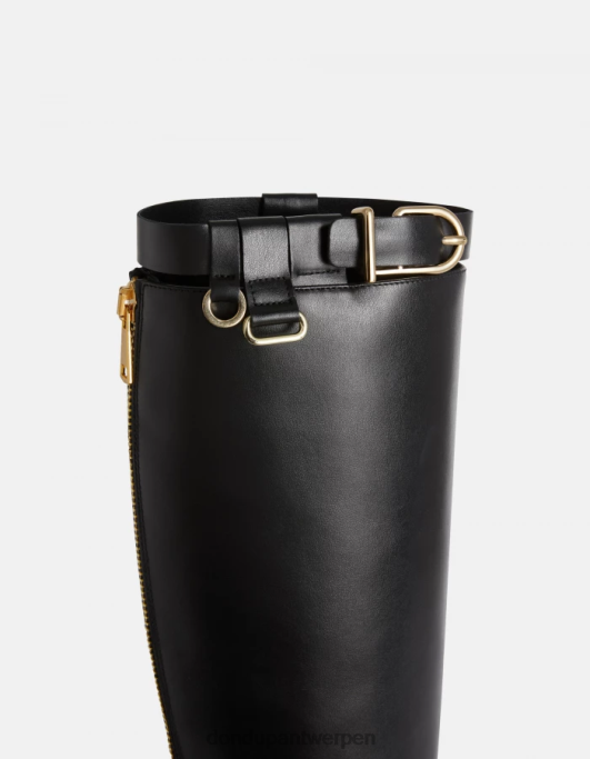 schoenen DONDUP laarzen van nappakalfsleer zwart vrouwen 4X00H456